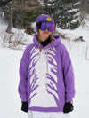 Sweat à capuche unisexe Snowall pour femme, style gangster, résistant à l'eau.