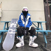Combinaisons de ski unisexes North White Cruise Colorblock