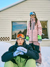 Veste de ski oversize Nandn Candy Snow pour femme