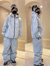 Combinaisons de ski deux pièces imperméables John Snow pour hommes, adaptées à tous les temps et aux sports de plein air.
