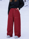 Pantalon de snowboard UrbanCraft Utility Baggy pour femme avec empiècements renforcés pour le freeride
