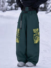 Pantalon de snowboard cargo freestyle ample Park Rider Hyper Flux Urban Graffiti pour femme