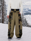 Pantalon de snowboard homme extra ample à blocs de couleurs réfléchissants Wild Motion