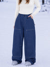 Pantalon de snowboard UrbanCraft Utility Baggy pour femme avec empiècements renforcés pour le freeride