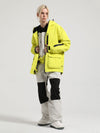 Ensemble veste de neige cargo et salopette Gsou Snow Winter Ranger pour femme