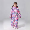 Combinaisons de ski une pièce pour filles, style hivernal, combinaisons de neige