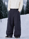 Men's Wild Soul Crew Utility Style Baggy Cargo Snowboard Pants with Heavy Stitching