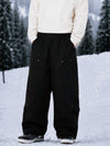 Pantalon de snowboard cargo utilitaire UrbanCraft pour homme, à double genouillère et empiècements renforcés par rivets