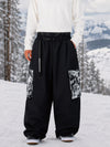 Pantalon de ski cargo freestyle ample Park Rider Hyper Flux Urban Graffiti pour homme