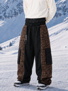 Pantalon de snowboard homme extra ample à blocs de couleurs réfléchissants Wild Motion