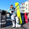 Salopette de ski unisexe North White fastventure Colorblock