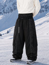 Pantalon de snowboard extra ample à blocs de couleurs réfléchissants Wild Motion pour homme