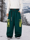 Pantalon de ski cargo freestyle ample Park Rider Hyper Flux Urban Graffiti pour homme