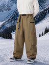 Pantalon de snowboard cargo ample et extensible pour homme, style freestyle, en tissu Techline utilitaire et résistant.