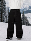 Pantalon de snowboard cargo ample à coutures épaisses pour homme, style utilitaire Wild Soul Crew