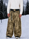 Men's OG Loose Snowboard Pants, Urban Workwear-Inspired, with Exposed Rivets and Baggy Fit.