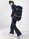Combinaison de ski une pièce en denim à empiècements Vector Nebula pour femme