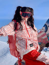 Veste de snowboard imprimée Nandn pour homme