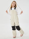 Salopette de ski imperméable et isolante avec genouillères réfléchissantes et genouillères pour filles