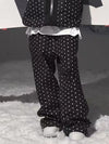 Pantalon de ski freestyle à pois et étoiles pour femme