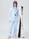Combinaison de ski élégante et extensible à style rétro Searipe pour femme