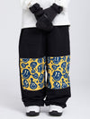 Pantalon de ski cargo ample Freestyle pour homme avec empiècements réfléchissants aux genoux