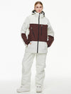 Veste de ski thermique et salopette pour homme, style explorateur de montagne en pleine nature