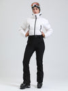 Combinaison de ski Alpine Luxe DownTop doublée polaire pour femme, style glamour hivernal