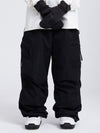 Women's baggy ski pants, mountain expedition style, with side cargo pockets