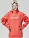 Sweat à capuche ArcticTech Mountain Snow vert cendré pour femme