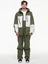 Veste de ski thermique et salopette pour homme, style explorateur de montagne en pleine nature
