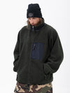 Veste polaire chaude zippée intégrale en fausse fourrure sherpa pour homme, idéale pour la montagne