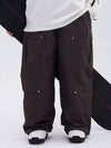 Pantalon de ski ample freestyle à genoux doubles pour femme