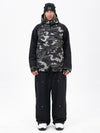 Ensemble veste bomber et pantalon ample pour homme, motif camouflage montagne freestyle