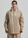 Veste cargo de montagne Gsou Snow HyperDrive toutes saisons pour femme, color block