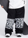 Pantalon de ski cargo ample Freestyle pour femme avec empiècements réfléchissants aux genoux