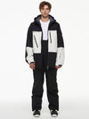 Veste de ski thermique et salopette pour homme, style explorateur de montagne en pleine nature