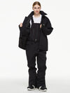 Combinaisons de ski thermiques coupe-vent Arctic Queen Mountain pour femmes avec salopette