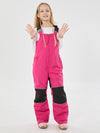 Salopette de ski imperméable et isolante avec genouillères réfléchissantes et protections réfléchissantes pour filles
