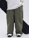 Pantalon de ski ample freestyle double genou femme