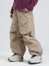 Pantalon de ski ample Gsou Snow Urban Slope pour femme, avec genoux et poches cargo.