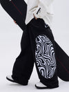 Pantalon de neige cargo réfléchissant à motif swaggy pour homme, toutes saisons
