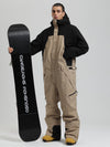 Combinaisons de ski cargo une pièce pour hommes, style explorateur hors-piste, combinaisons intégrales de ski