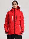 Veste de ski cargo fonctionnelle et résistante Gsou Snow pour femme, idéale pour la montagne et l'hiver.