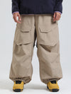 Pantalon de ski ample Gsou Snow Urban Slope KneeFlex pour homme, avec poches cargo.
