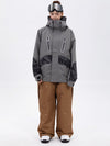 Ensemble de ski Chillform pour femme, camouflage réfléchissant – Veste Glow Trail et pantalon de ski ample