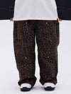 Pantalon de ski ample léopard double genou pour homme