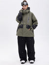 Ensemble de ski Chillform pour femme, camouflage réfléchissant – Veste Glow Trail et pantalon de ski ample