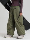 Pantalon de neige ample et fonctionnel Gsou Snow pour femme, résistant et urbain