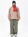 Ensemble pull en polaire sherpa pour homme et pantalon de ski ample style freerider urbain